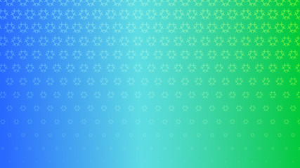Abstract halftone background of small symbols in green and blue colors