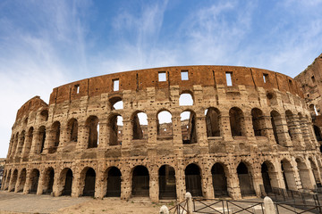 Fototapeta na wymiar Colosseo of Rome - Ancient Coliseum in Italy
