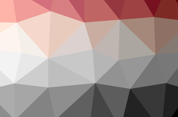 Illustration of abstract Red horizontal low poly background. Beautiful polygon design pattern.