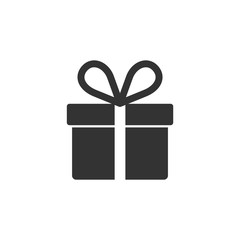 Gift card icon vector. Gift symbol illustration. Trendy flat design style on white background.