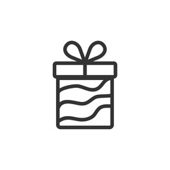 Gift card icon vector. Gift symbol illustration. Trendy line design style on white background.