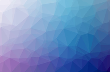 Illustration of abstract Blue, Purple horizontal low poly background. Beautiful polygon design pattern.