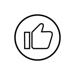 like icon. Thumbs up icon. social media icon