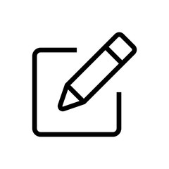 Sign up Icon vector. Edit icon vector. Pencil icon.