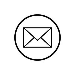 Mail vector icon. E-mail icon. Envelope illustration. Message