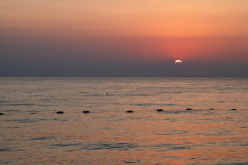sunset predawn sky over the mediterranean sea © CreaFoto