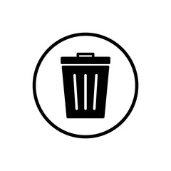 Untitled-1Trash icon. trash can icon. Delete icon vector