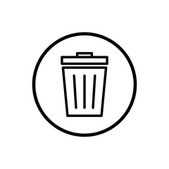 Trash icon. trash can icon. Delete icon vector