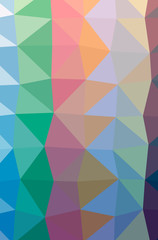 Illustration of abstract Blue, Yellow, Red And Green vertical low poly background. Beautiful polygon design pattern.