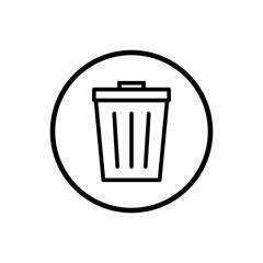 Trash icon. trash can icon. Delete icon vector