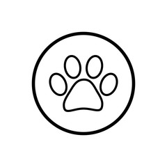 Paw icon vector. Paw Print icon