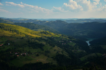 Fototapeta na wymiar Beautiful landscape in Serbia