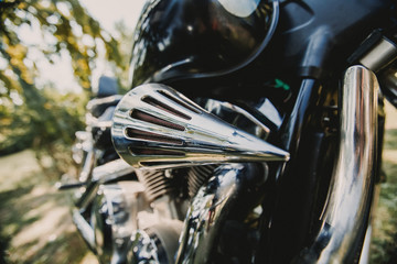 Fototapeta premium detail of motorcycle