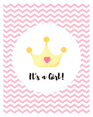 Poster for baby shower card