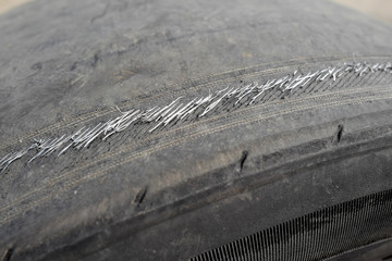  Old bald rubber