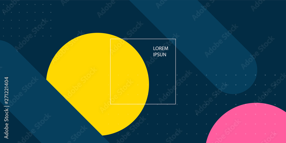 Poster background. simple abstract geometric backdrop in flat design