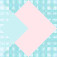 Obraz premium Geometric Background with triangle, square and dots in Simple flat design