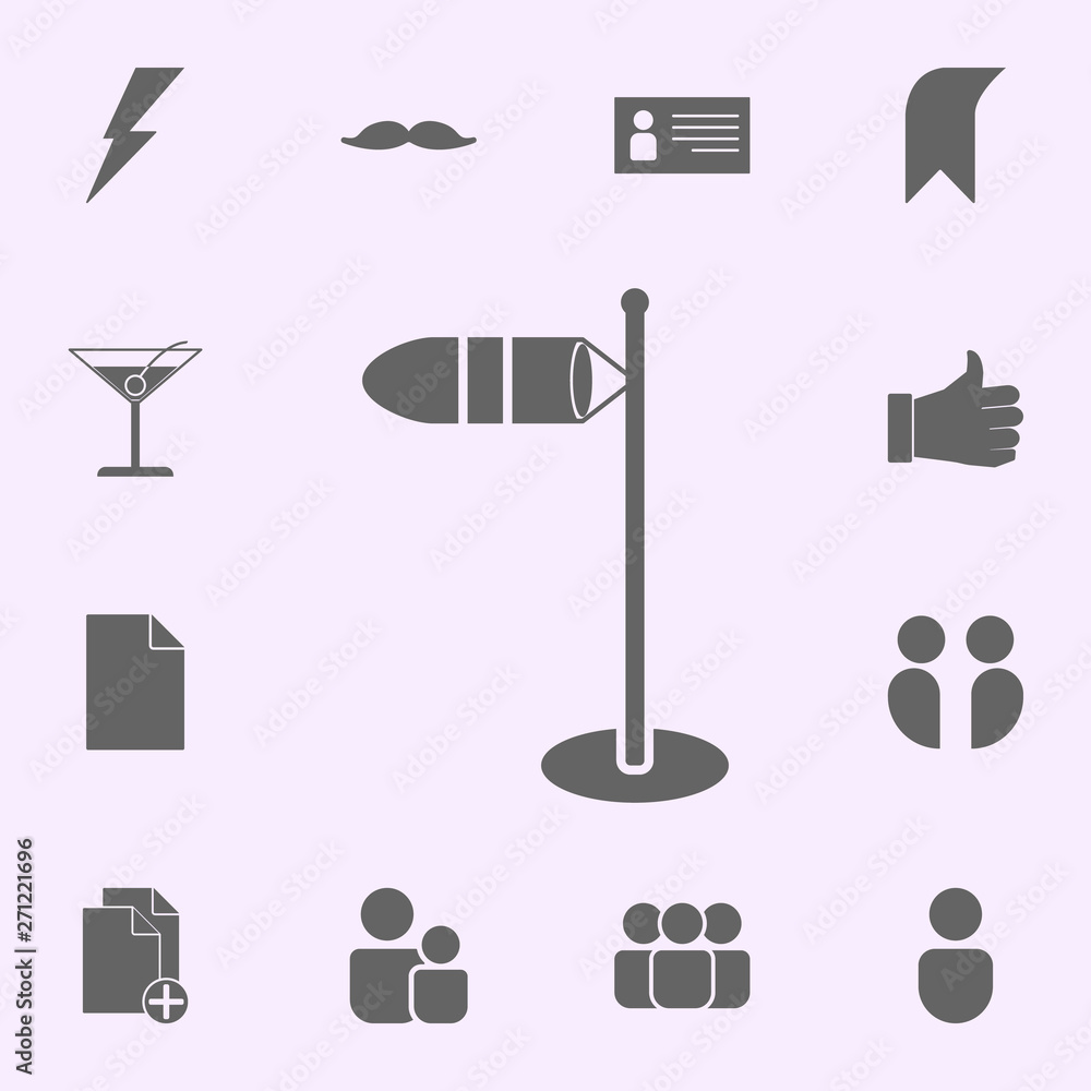 Aufkleber wind gauge icon. web icons universal set for web and mobile