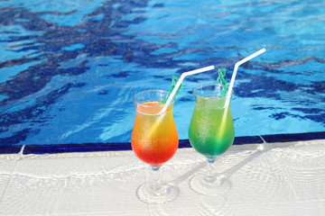 Cocktail Drinks Poolside