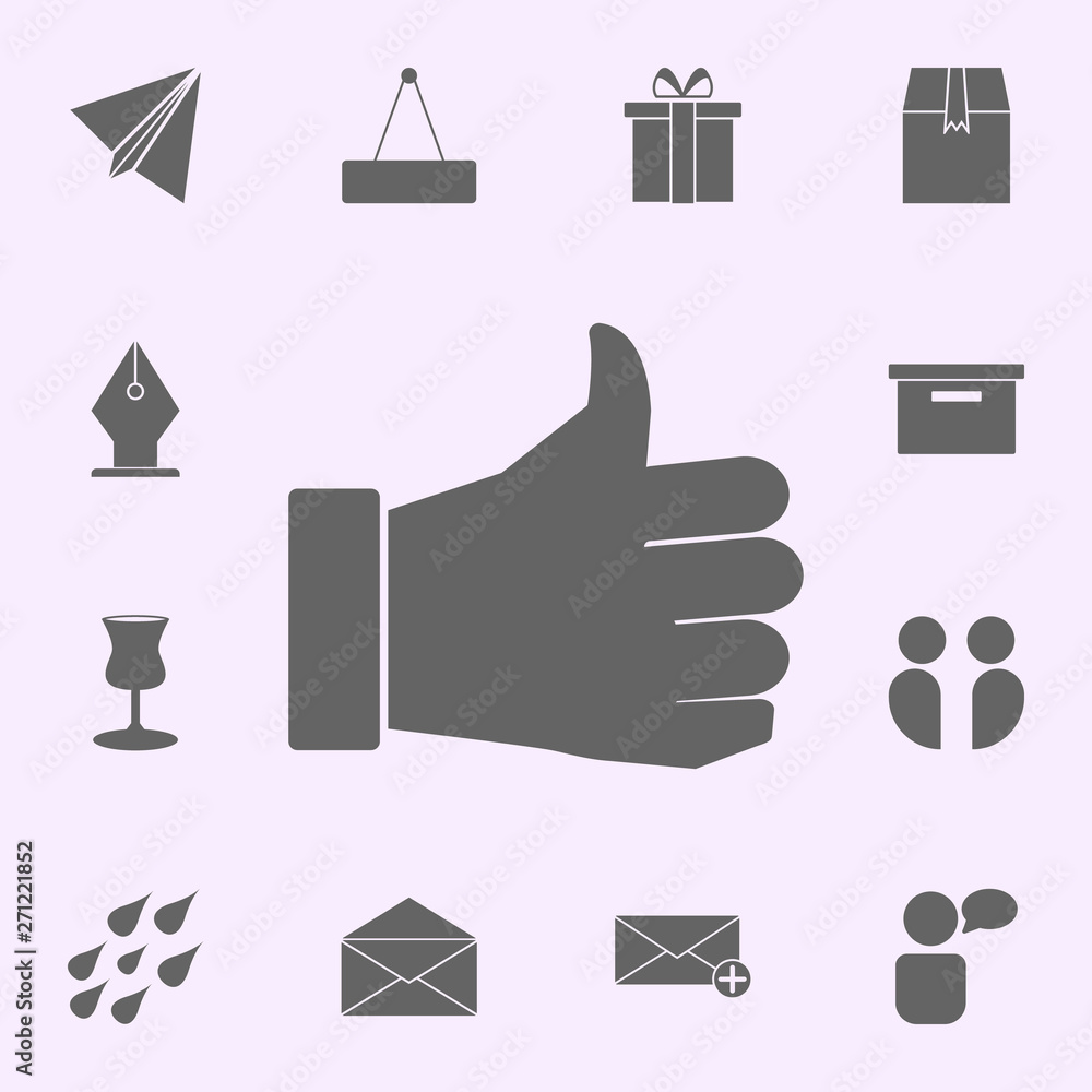 Poster hand is excellent icon. web icons universal set for web and mobile