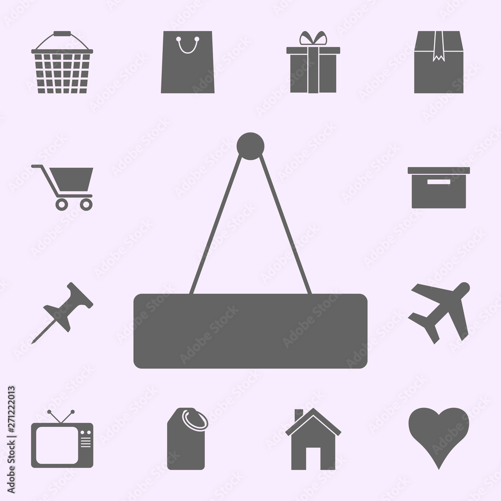 Poster signboard on the door icon. web icons universal set for web and mobile