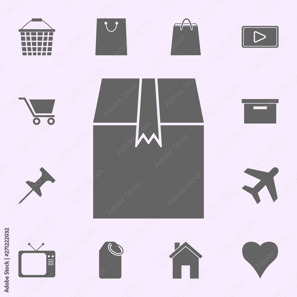 Poster box to send icon. web icons universal set for web and mobile