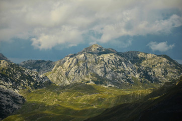 beautiful view of mountains in Durmitor, Montenegro