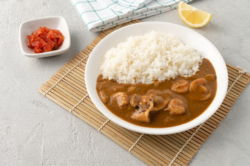 seafood curry japan with rice
