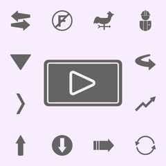 media player icon. web icons universal set for web and mobile
