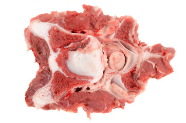 Veal on a white background