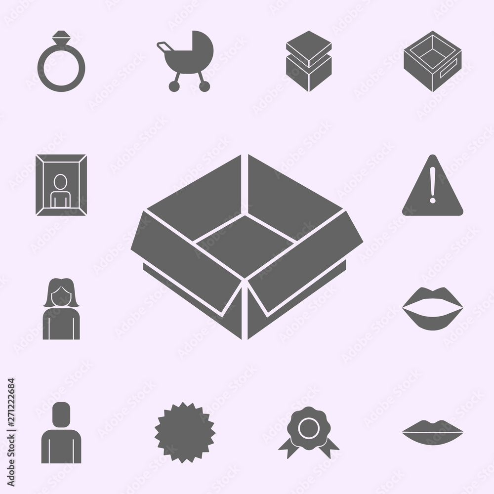 Poster open box icon. web icons universal set for web and mobile