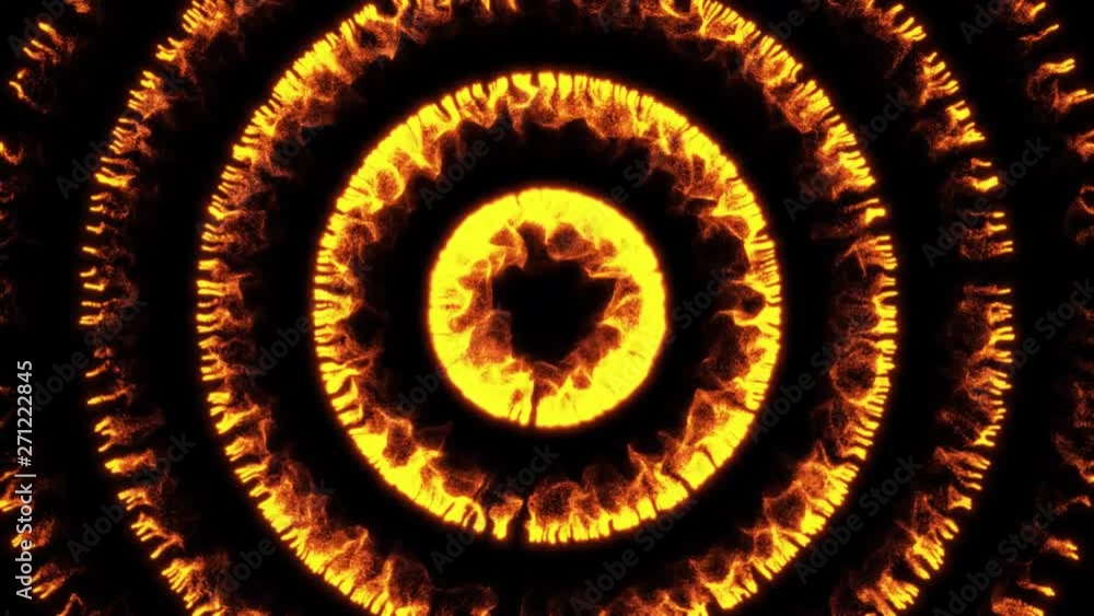 Poster abstract shockwave circles hypnotic background loop/ 4k animation of an abstract shockwave explosion