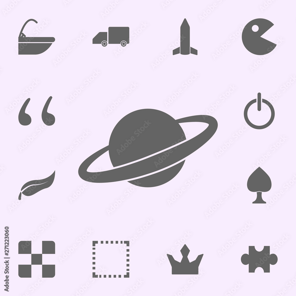 Poster saturn icon. web icons universal set for web and mobile
