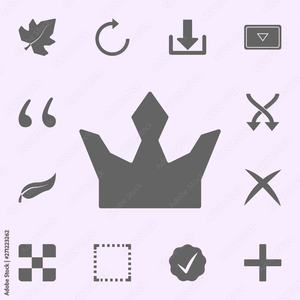 Aufkleber crown icon. web icons universal set for web and mobile