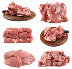 Veal on a white background