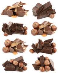 porous chocolate with hazelnuts