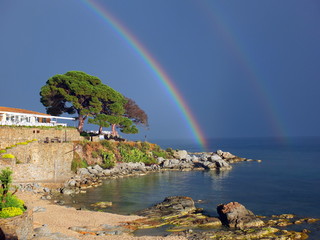 Double Rainbow Of Calella