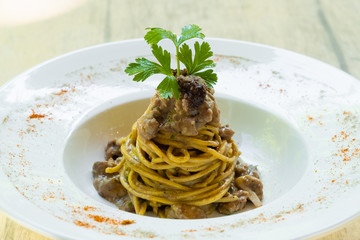 Bigoli italian pasta