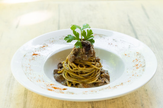 Bigoli italian pasta