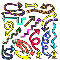 decorative colored arrows, arrow pointers for printing, pointers for websites, books, arrows for decorative design.