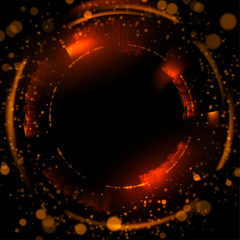 Abstract glowing circles