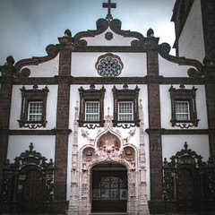 Azorean church on Sao Miguel Island, Azores, Portugal