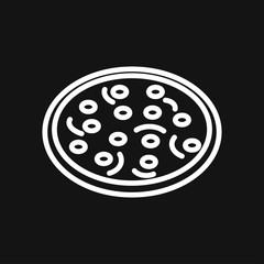 pizza icon vector sign symbol for design