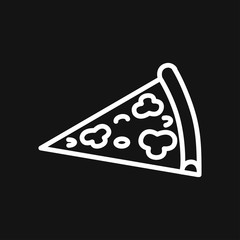 pizza icon vector sign symbol for design