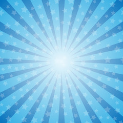 Rays abstract background with stars