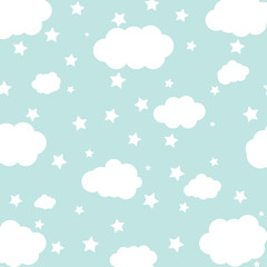 stars sky with clouds background