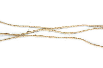 rope on white background.