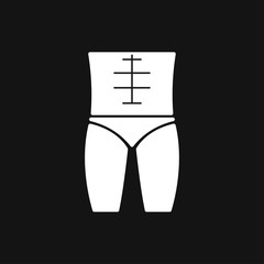 Weight loss icon vector sign symbol for design