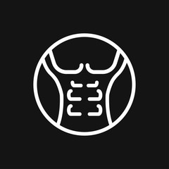 Weight loss icon vector sign symbol for design