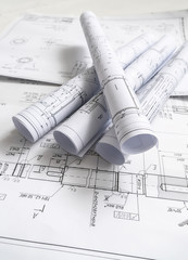 Technology blueprints. The part of engineering project.